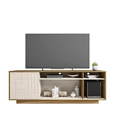 Streamdale Furniture Contemporary Tv Stand For TVs Up To 70", Oak