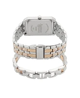 American Exchange Men's Crystal Bracelet Watch 33mm Gift Set