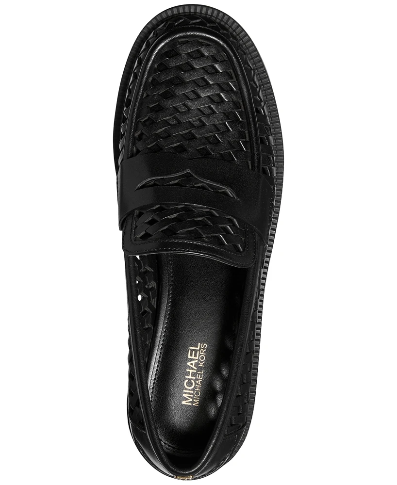 Michael Kors Women's Eden Woven Loafer Flats