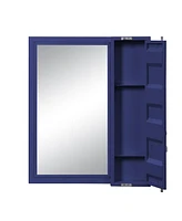 Streamdale Furniture Cargo Vanity Mirror, Blue