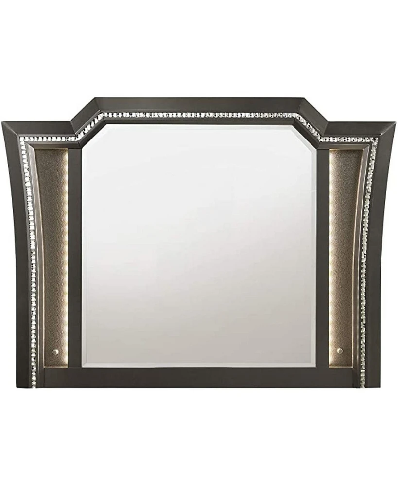 Streamdale Furniture Kaitlyn Mirror, Metallic Gray