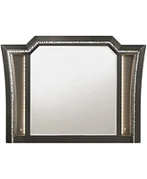 Streamdale Furniture Kaitlyn Mirror, Metallic Gray