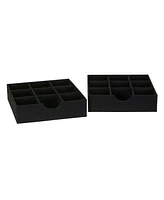 Household Essentials 9-Compartment Drawer Organizers Pack of 2