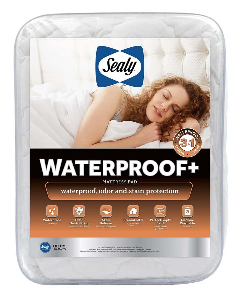 Sealy Waterproof Plus+ Mattress Pad