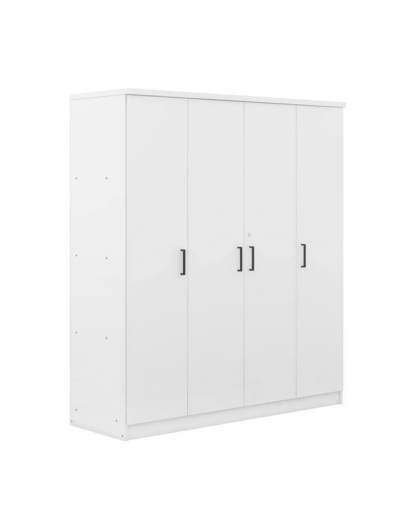 Simplie Fun 4-Door Wardrobe With 1 Drawer