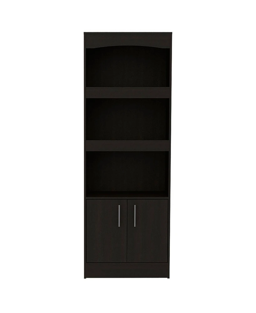 Simplie Fun Simma Bookcase, Metal Hardware, Three Shelves