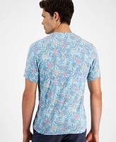 Sun + Stone Men's Bay Breeze Regular-Fit Floral T-Shirt, Created for Macy's