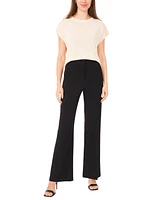 Vince Camuto Women's Drop-Shoulder Short-Sleeve Sweater