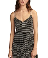 Lucky Brand Women's Sandwash Striped Smocked-Waist Dress