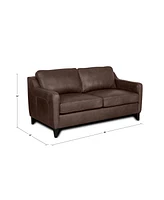 Rutherford Home Bari 65" Leather Loveseat