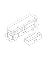 Simplie Fun Tv Stand White for Home or Office Use