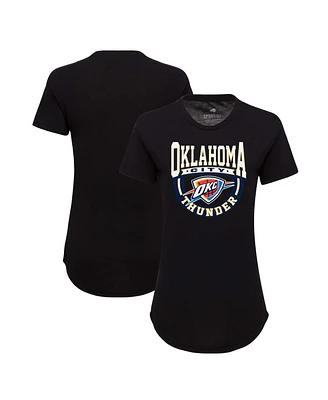 Sportiqe Women's Black Oklahoma City Thunder Phoebe Super Soft Tri-Blend T-Shirt