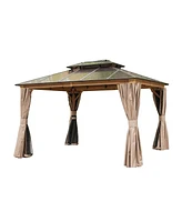 Streamdale Furniture 10'X12' Hardtop Gazebo for Outdoor Garden & Patio