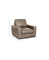 Matera 40" Leather Swivel Chair