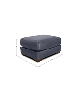 Rutherford Home Matera 29" Leather Ottoman