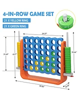 Streamdale Furniture 4 In A Row Game Set for Adults and Kids