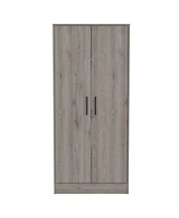 Simplie Fun Conway Rectangle Armoire Light Gray