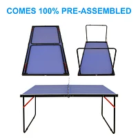 Midsize Foldable Table Tennis Set for Indoor/Outdoor