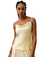 Lilysilk Women's Golden Cocoon Cowl Neck Camisole for Women