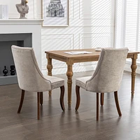 Premium Upholstered Dining Chairs with High Back Support for Enhanced Comfort