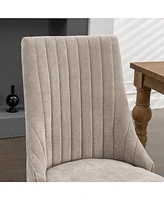 Premium Upholstered Dining Chairs with High Back Support for Enhanced Comfort