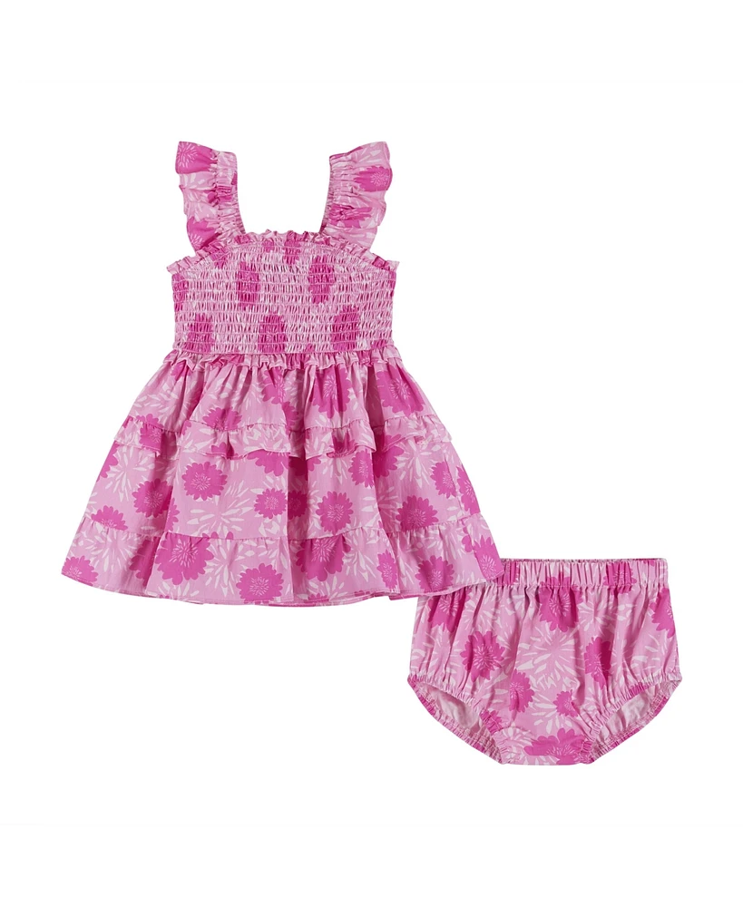 Andy & Evan Baby Girls Floral Tiered Maxi Dress