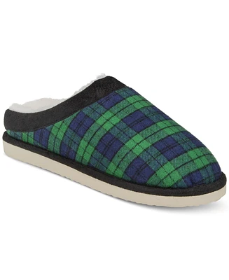 Club Room Men's Blackwatch Plaid Slippers, Created for Macy's