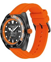 Coach Men's Charter Automatic Silicone Watch 44mm