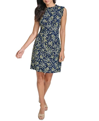 Tommy Hilfiger Women's Floral-Print Round-Neck Dress