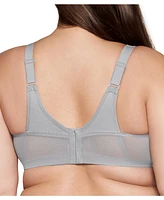 Glamorise Women's Full Figure Plus MagicLift Active Support Bra Wirefree #1005