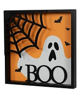 Northlight 9.75" Framed 3D Boo Halloween Wall Sign