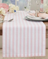 Saro Lifestyle Soothing Stripes Table Runner, 16"x72"