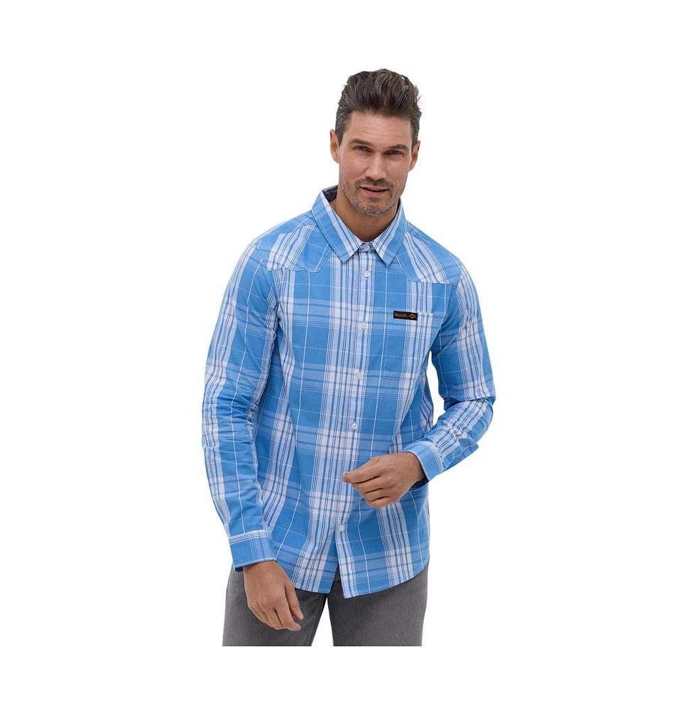 Bench Dna Men's Zimma Long Sleeve Check Shirt