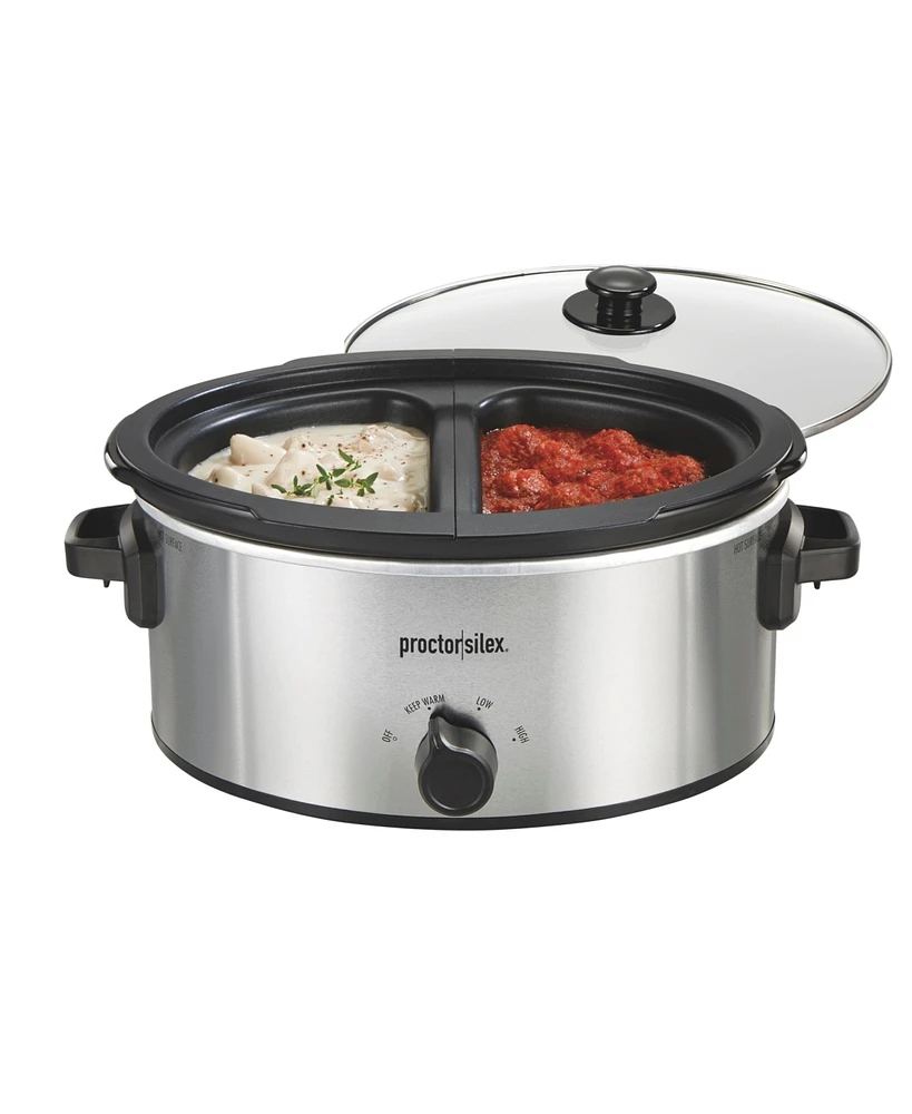 Proctor Silex 6 Quart Double-Dish Slow Cooker