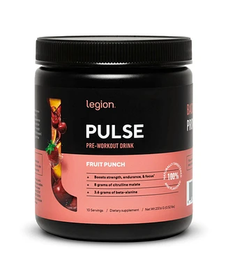 Pulse Natural Pre-Workout Supplement - Fruit Punch - 10 Servings