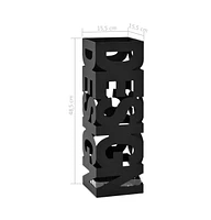 vidaXL Umbrella Stand Design Steel Black