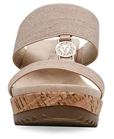 Anne Klein Women's Rikki Double Band Wedge Sandals