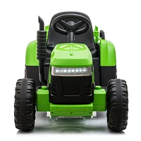 Streamdale Furniture 12V Kids Ride On Tractor with Trailer, Battery Operated Toy Car