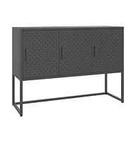 vidaXL Sideboard Anthracite 41.3"x13.8"x29.5" Steel