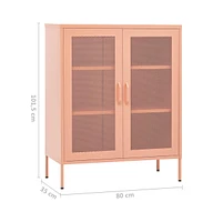 vidaXL Storage Cabinet 31.5"x13.8"x40" Steel