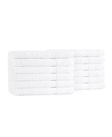 Arkwright Home Admiral Hand Towels (12 Pack), 16x27 in., Cotton Poly Blend, White