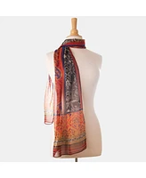 Elizabetta Layla - Long Sheer Silk Scarf for Women