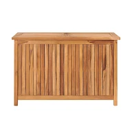 vidaXL Patio Storage Box 35.4"x19.7"x22.8" Solid Wood Teak