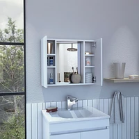 Ellegrini 1-Drawer Medicine Cabinet White