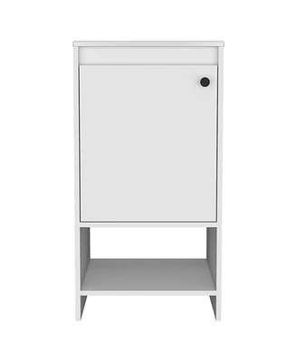 Simplie Fun Westbury 1-Shelf Freestanding Vanity Cabinet White