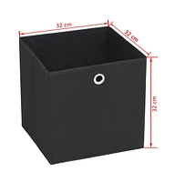 vidaXL Storage Boxes pcs Non-woven Fabric 12.6"x12.6"x12.6