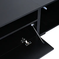 Modern Rattan Entertainment Center for Up to 90" TVs
