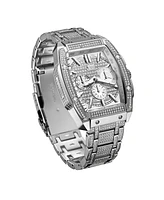 Jbw Men's Echelon Platinum Series Diamond (3 ct. t.w.) Stainless Steel Watch, 41Mm