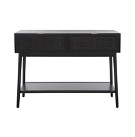 Safavieh Baisley 2 Drawer Rattan Console Table