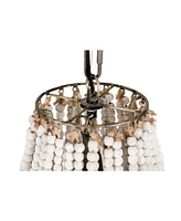 Storied Home Draped Wood Bead Chandelier